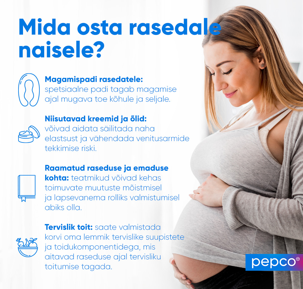 Pepco infograafika: Mida osta rasedale naisele?