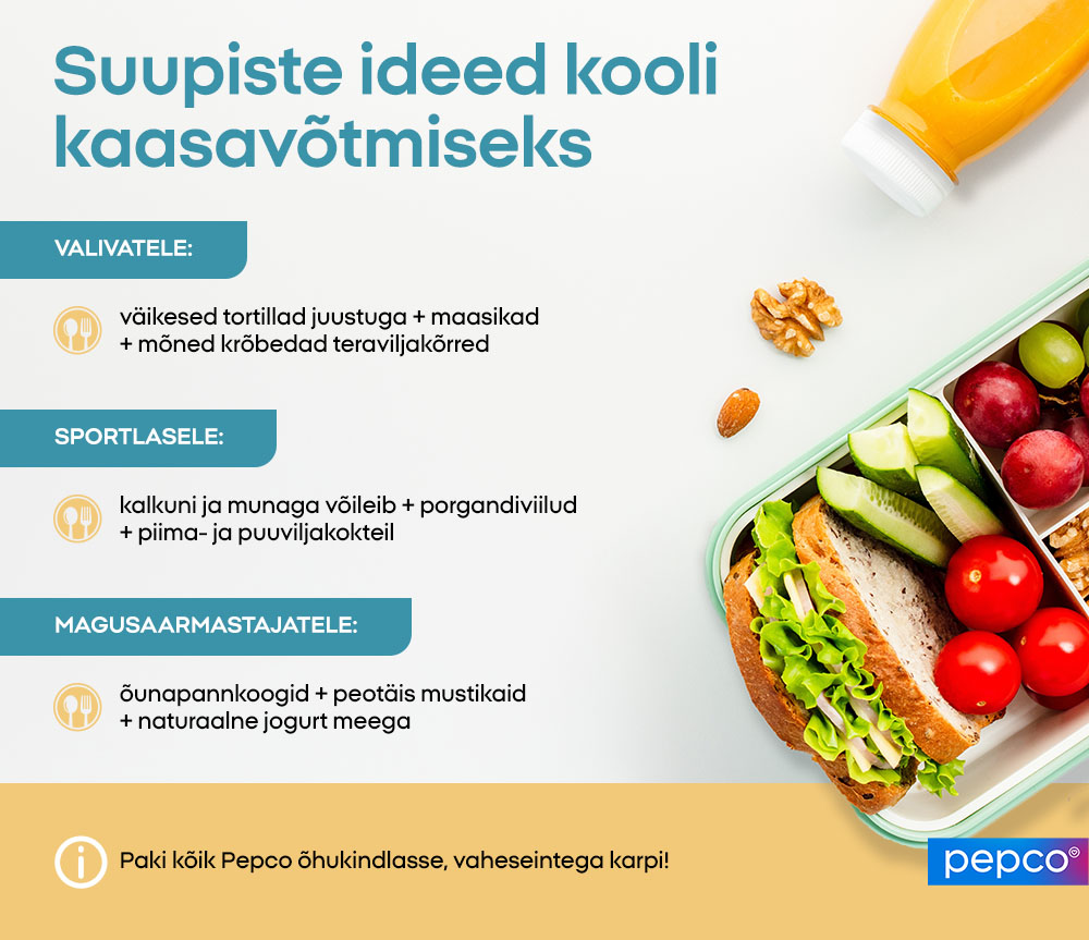 Suupiste ideed kooli kaasavõtmiseks 