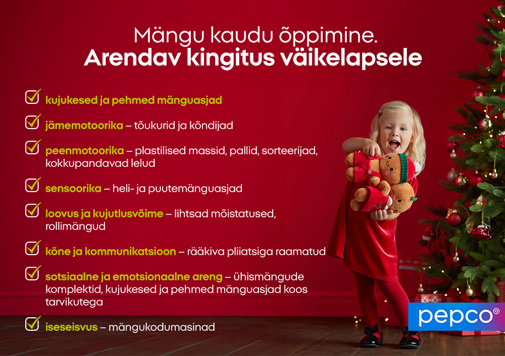 Mängu kaudu õppimine. Arendav kingitus väikelapsele 