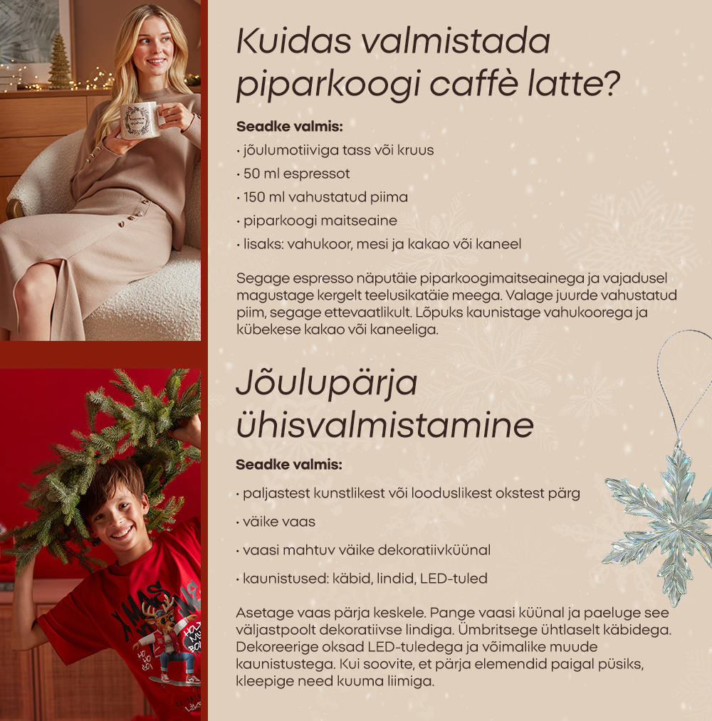Kuidas valmistada piparkoogi caffè latte?; Jõulupärja ühisvalmistamine 