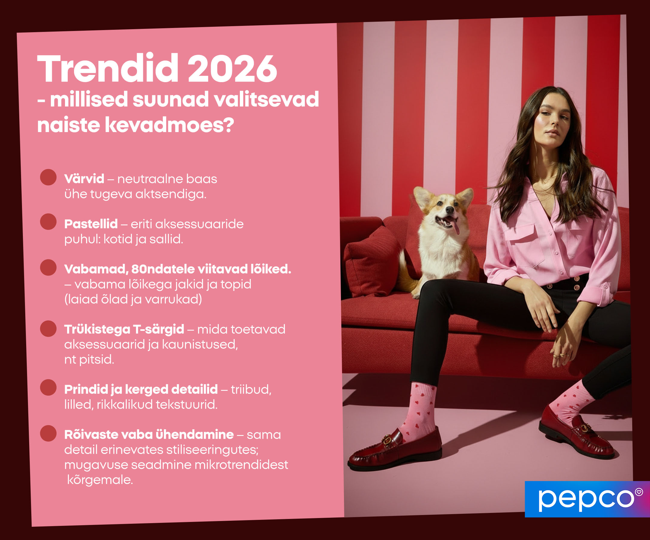 Trendid 2026 – millised suunad valitsevad naiste kevadmoes? 