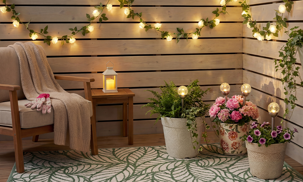 Hubane nurgake terrassil